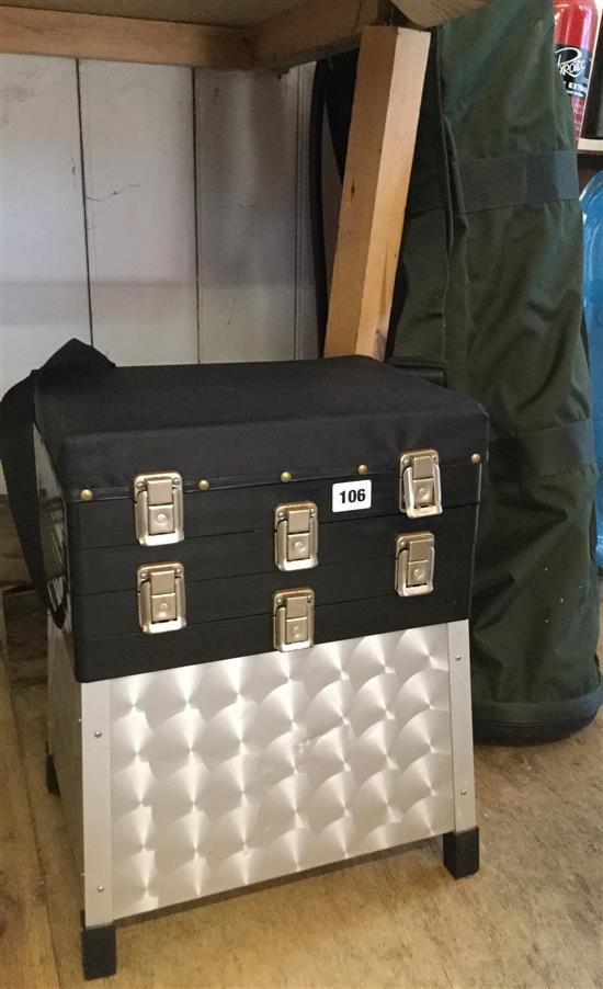 UBU match 18-20ft fishing rod, J. Wilson 11ft Avon rod rests, umbrella & reels etc